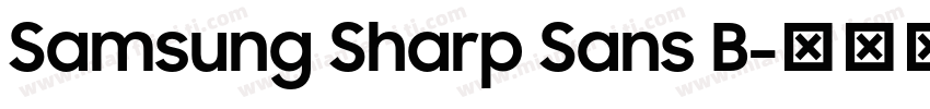 Samsung Sharp Sans B字体转换